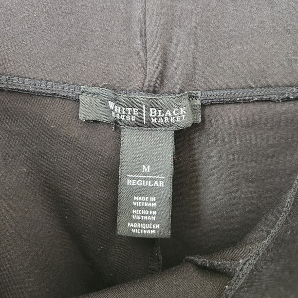 WHBM Faux Leather Panel Ponte Legging Size M - Picture 6 of 7